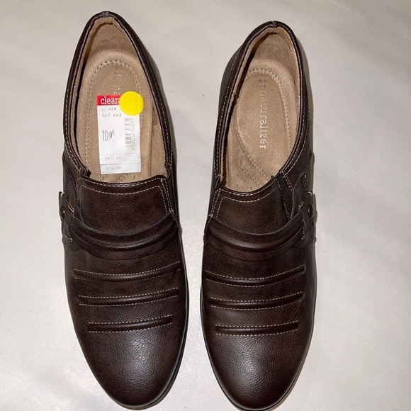 Naturalizer Kaz Women’s Loafer Brown Size 10M | Round Toe | 3” Block Heel | NEW - Picture 7 of 9